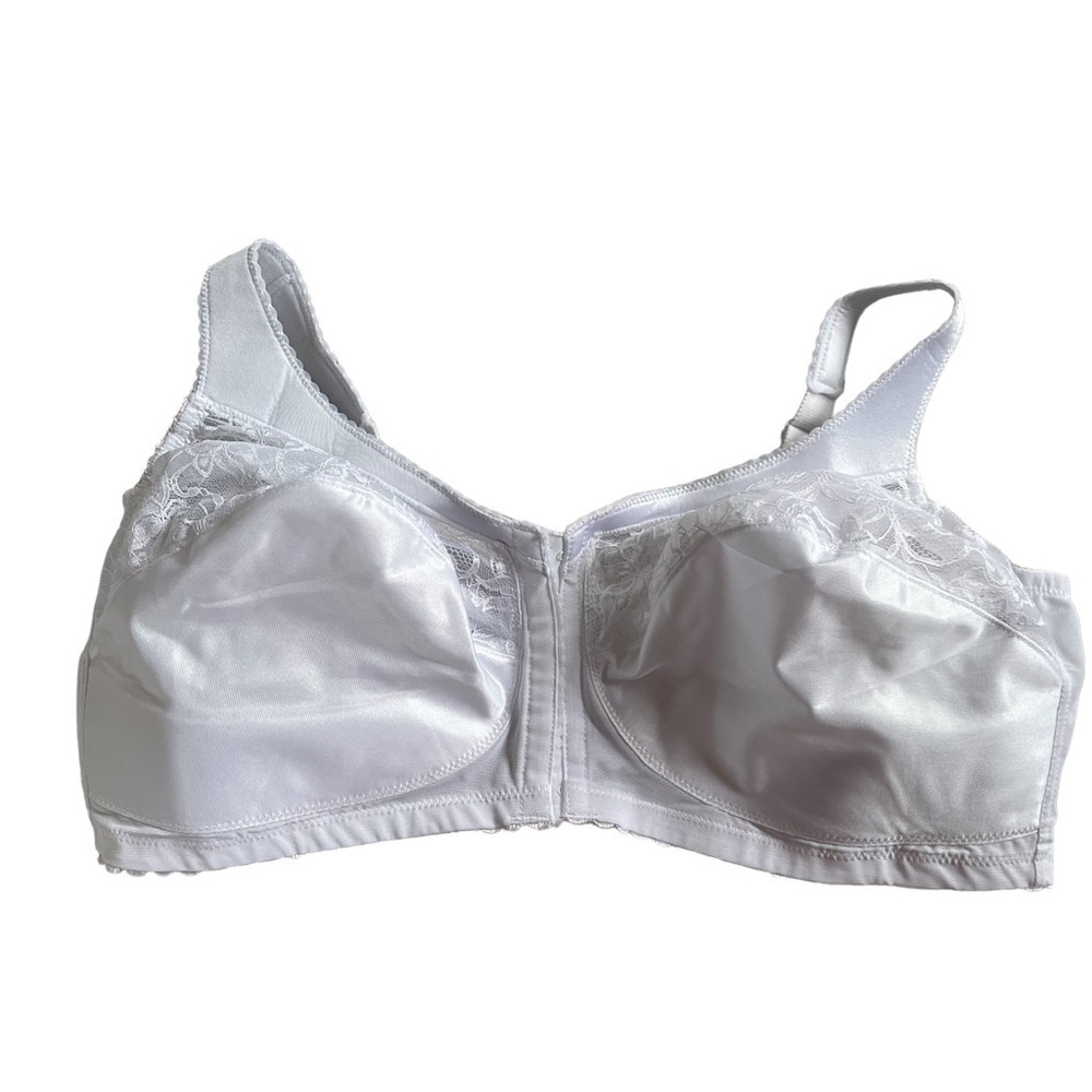 Glamorise magic lift front-Closure wirefree full coverage bra white 48DD US - Picture 7 of 8